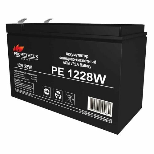 Аккумуляторная батарея для ИБП PROMETHEUS ENERGY PE 1228W 12В 7Ач [pe 1228 w]