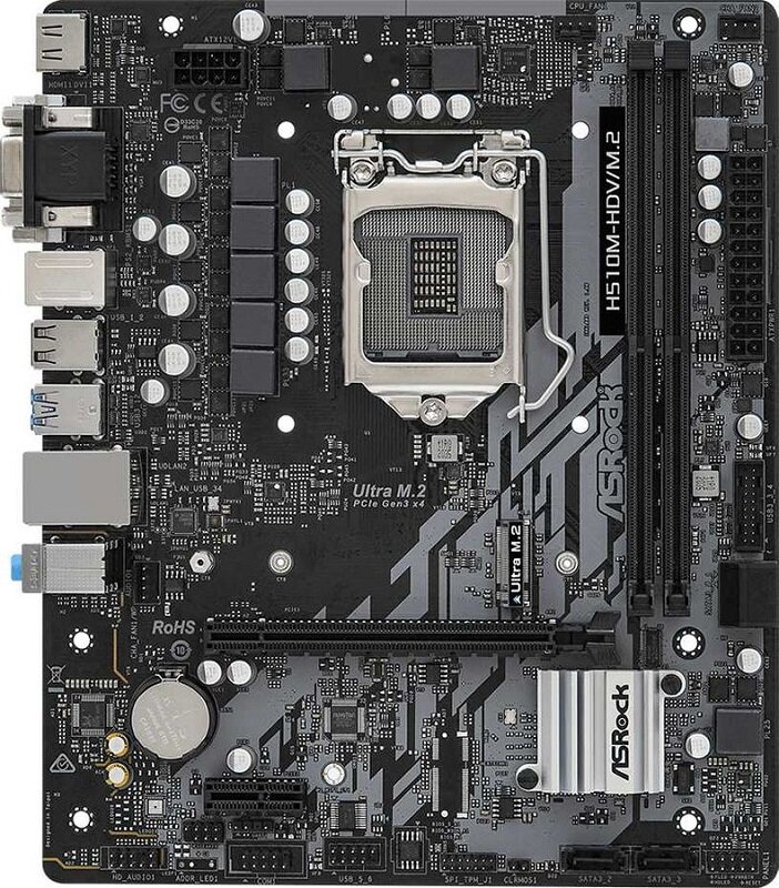 Asrock H510M-HDV/M.2 Soc-1200/Intel H510/DDR4/mATX/HDMI