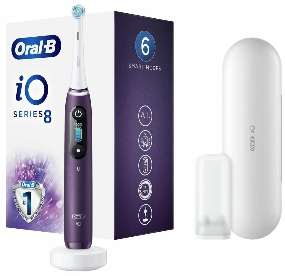 BRAUN Электрическая зубная щетка Oral-B iO 8 Violet Ametrine