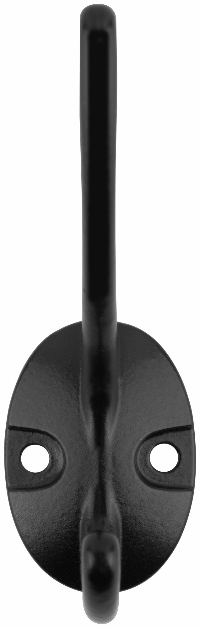 Крючок-вешалка двойной, черный - фотография № 3
