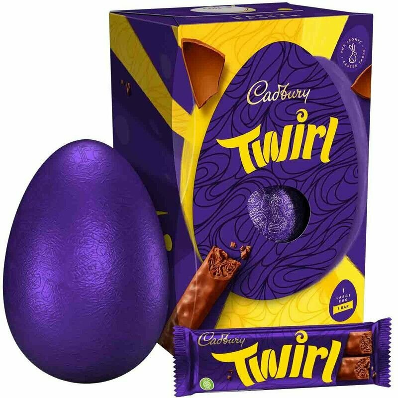 Шоколадное яйцо Cadbury Twirl, 8 шт - фотография № 2