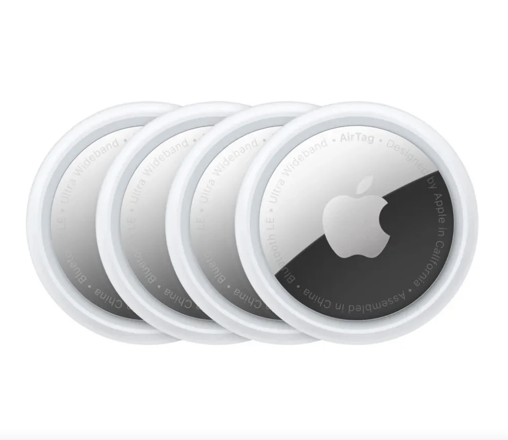 Трекер Apple AirTag белый/серебристый - 4 шт. (MX542)