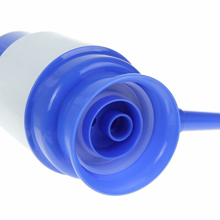 Помпа для воды LESOTO Mini, механическая, под бутыль от 11 до 19 л, голубая (1шт.) - фотография № 2