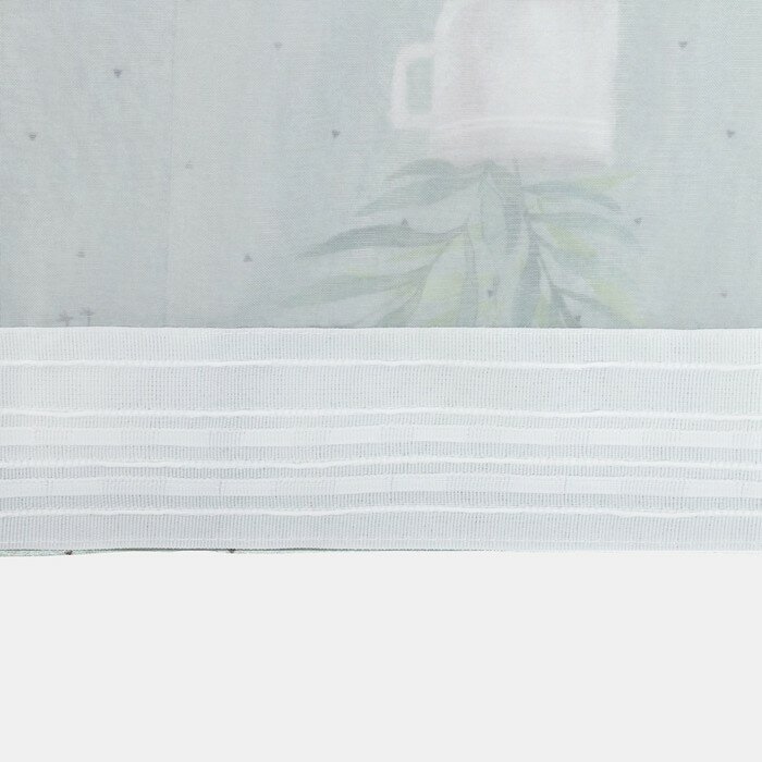 Тюль с подхватом и ламбрекеном "Садовая романтика" 250х200см, 100% п/э, вуаль - фотография № 4