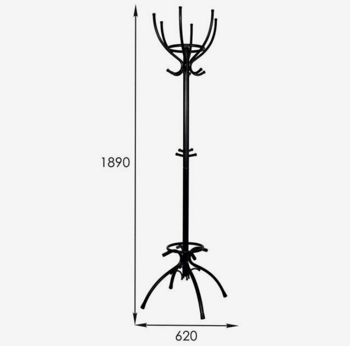 Вешалка-стойка черная "Престиж" №8 - фотография № 2