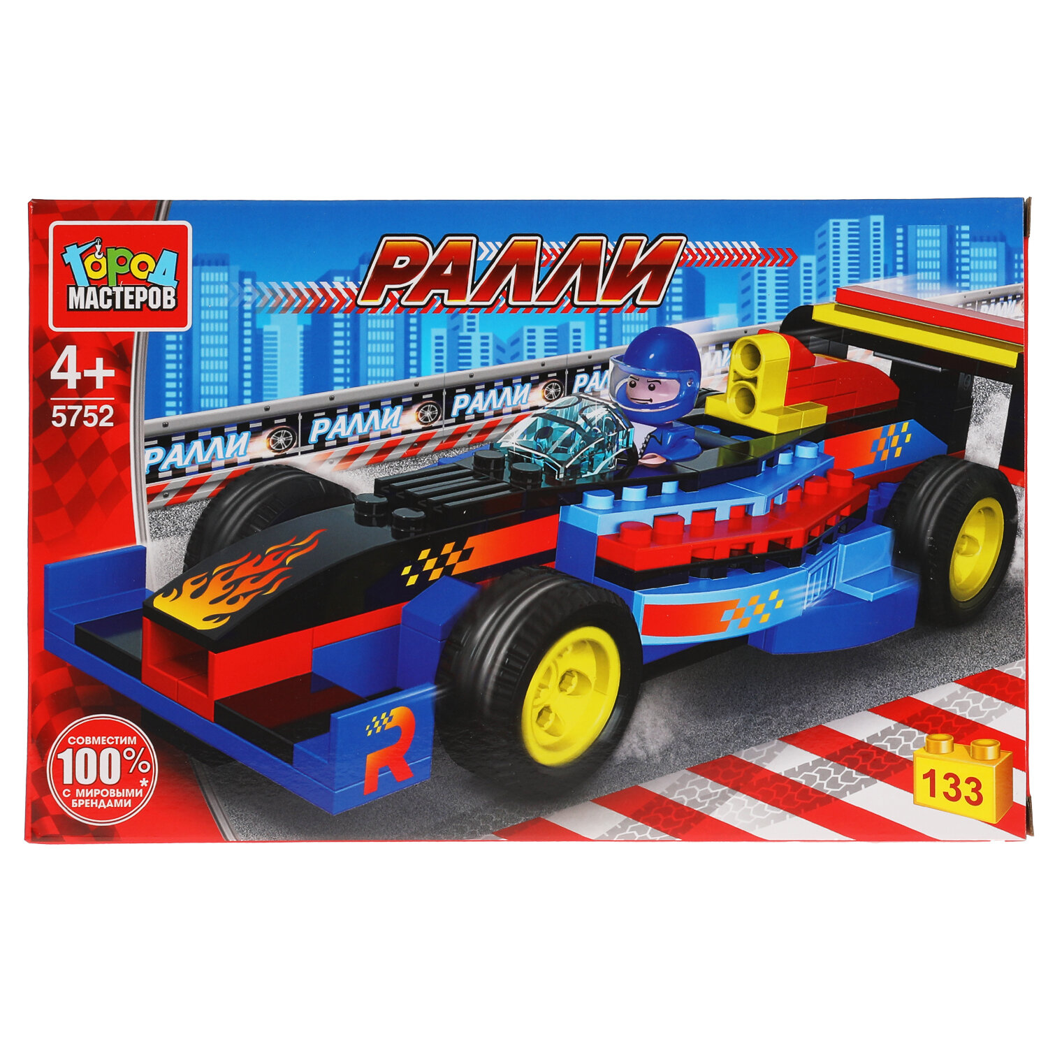 Конструктор Город мастеров Машина формула-1, 133 детали