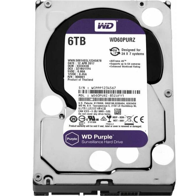 Жесткий диск Western Digital 6Tb Purple