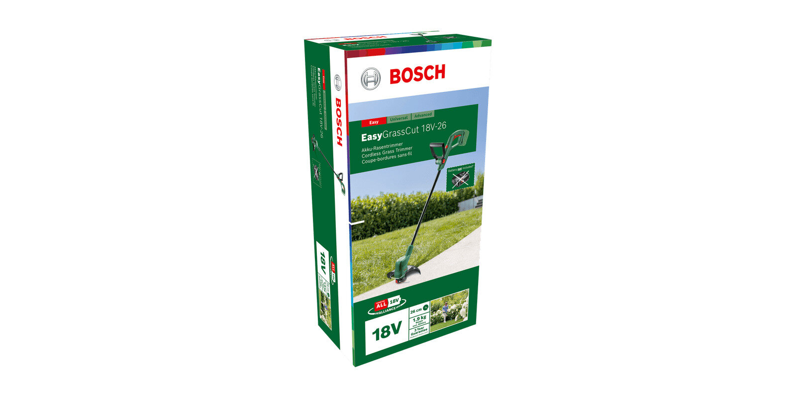 Аккумуляторный триммер Bosch EasyGrassCut 18V-26 SOLO Без АКБ и ЗУ 06008C1C04 - фотография № 3