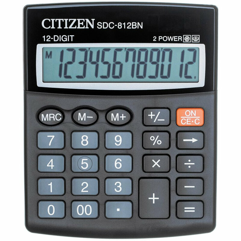 Калькулятор Citizen SDC812BN