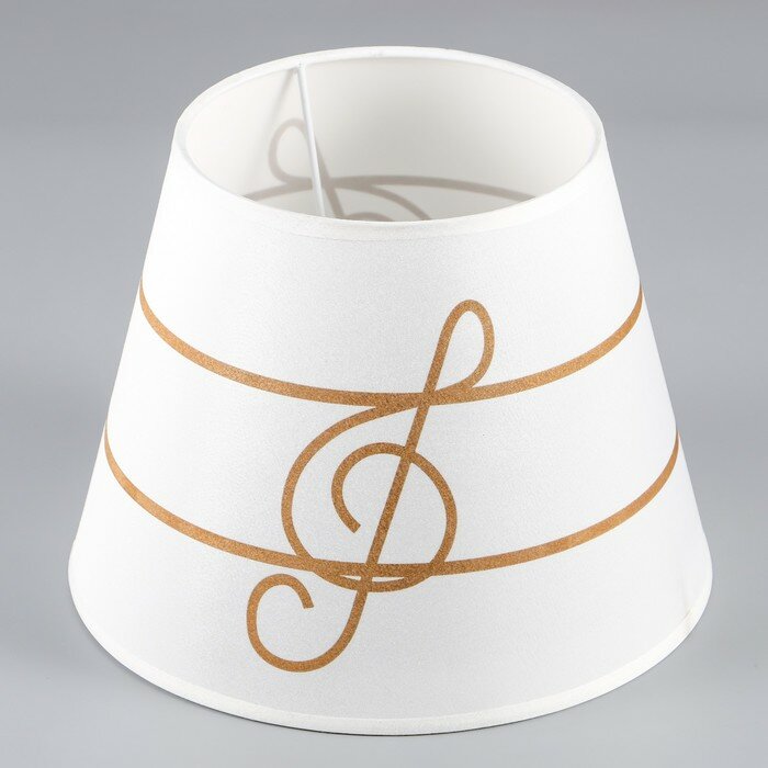 фото Абажур "Нота" Е27 белый 25х25х29 см