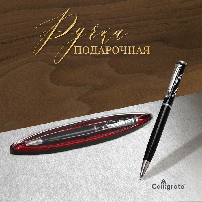 Calligrata Ручка подарочная, шариковая, поворотная, в пластиковом футляре, «Фрэнсис»