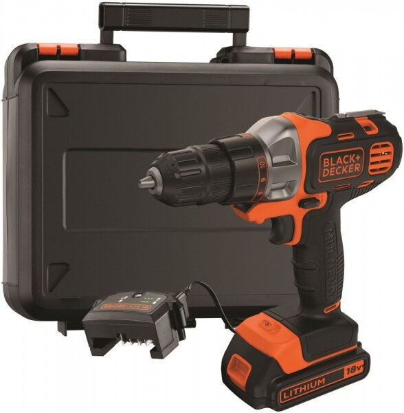 Многофункциональный инструмент BLACK & DECKER MT218K-QW, рыжий/черный