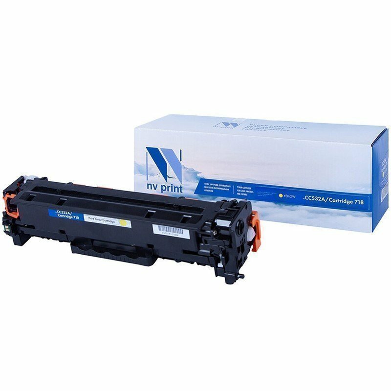 Картридж совм. NV Print CC532A/Canon 718 желтый для HP CLJ CP2025/CM2320 Canon MF-8330/8350(2800стр) NV-CC532A/718Y