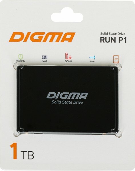SSD диск DIGMA SATA III 1024 ГБ DGSR2001TP13T 2.5" DGSR2001TP13T