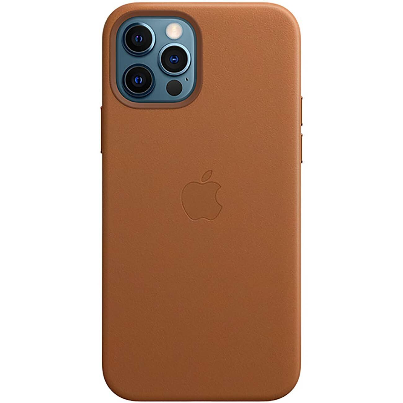 Чехол-накладка Apple Leather Case with MagSafe Red для iPhone 12/ 12 Pro MHKD3ZE/A, Кожа, Красный - фото №2