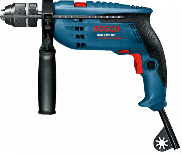 Дрель ударная Bosch GSB 1600 RE 0601218121