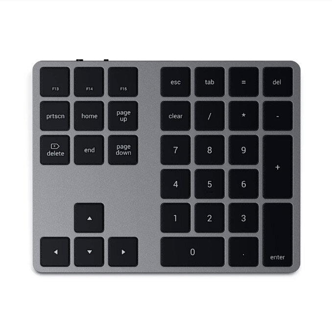 Беспроводной блок клавиатуры Satechi Aluminum Extended Keypad (ST-XLABKM) серый космос