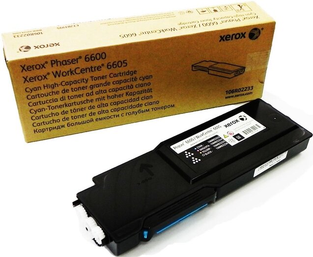 Тонер-картридж голубой (106R02233) Xerox Phaser 6600/WC 6605