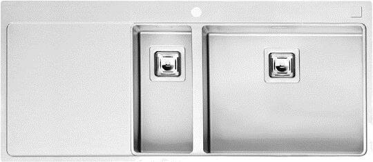 кухонные мойки из стали Reginox Мойка кухонная Reginox Nevada 18x50 LUX OKG right L сталь