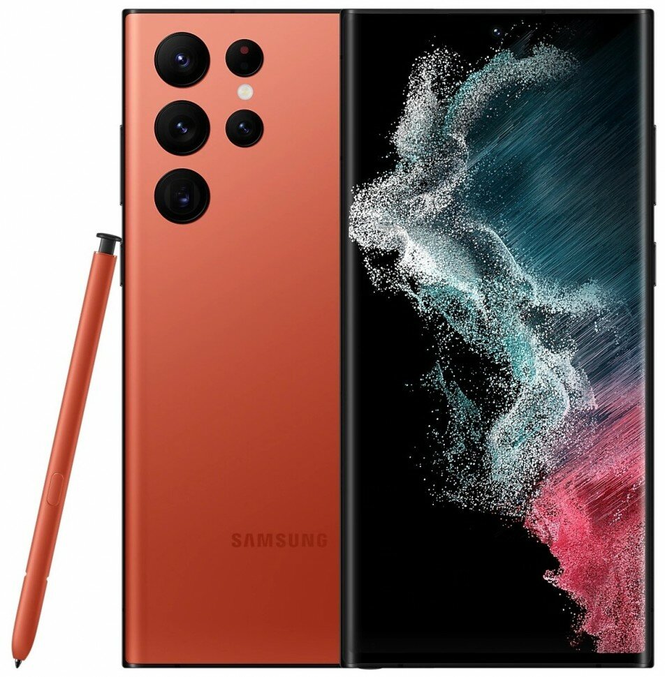 Смартфон Samsung Galaxy S22 Ultra (SM-S908B) 12/256 ГБ RU, красный