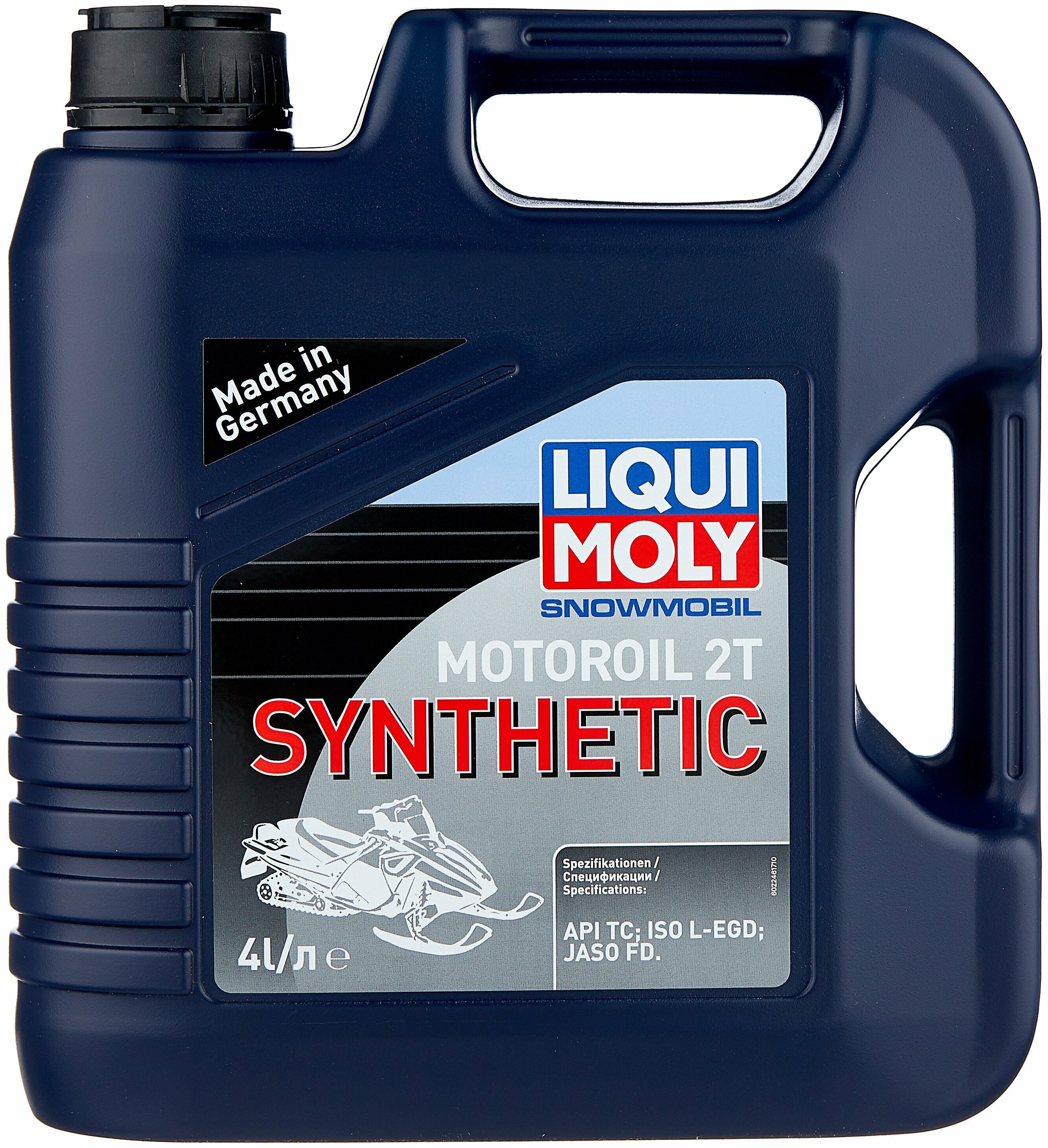 Синтетическое моторное масло LIQUI MOLY Snowmobil Motoroil 2T Synthetic L-EGD, 4 л