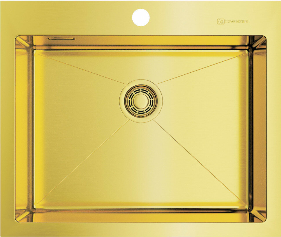 Кухонная мойка светлое золото Omoikiri Akisame 59-LG