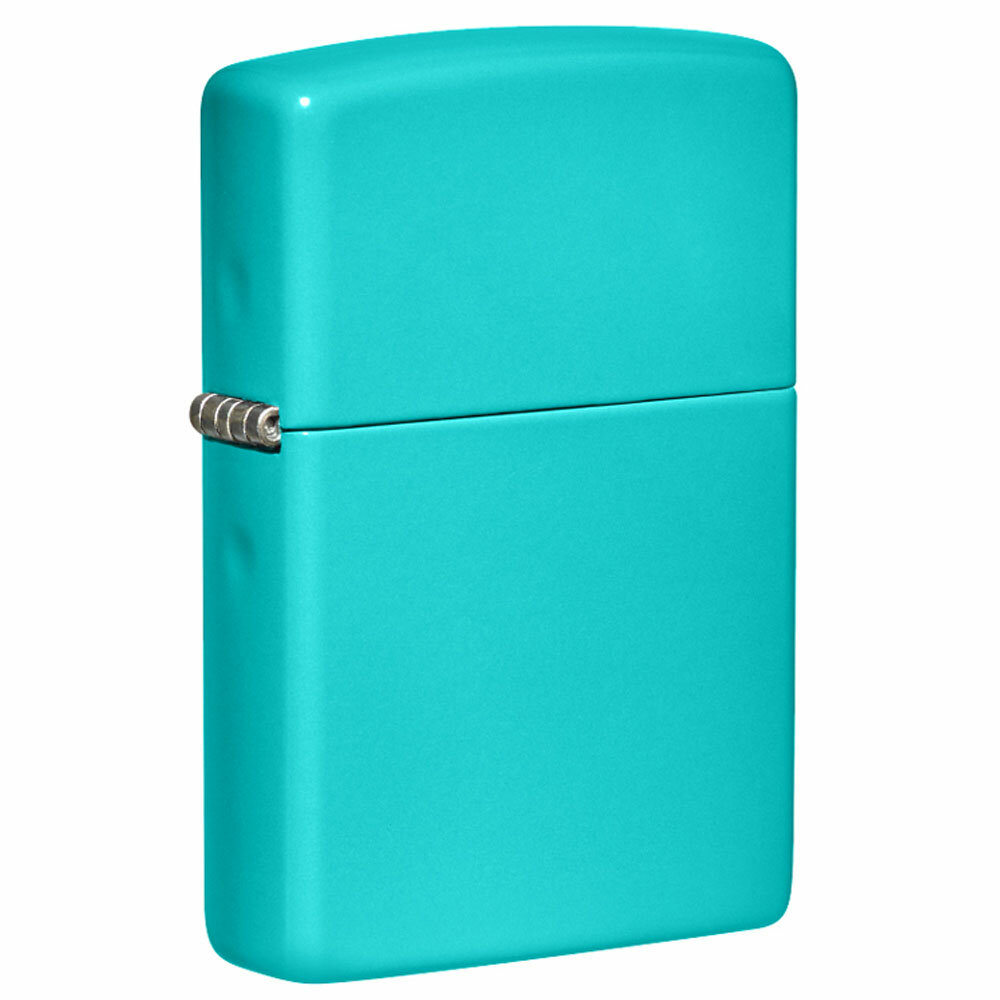 Зажигалка Zippo Classic Flat Turquoise 49454 - фотография № 1