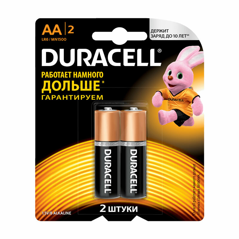 Duracell Батарейка Duracell Basic AA (2шт) LR6-2BL