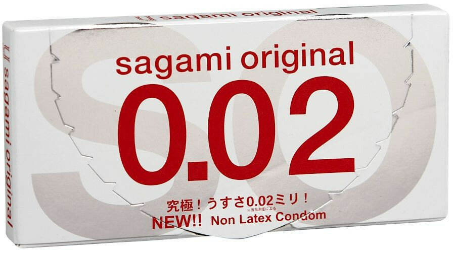 Ультратонкие презервативы Sagami Original 0.02 - 2 шт. (18568)