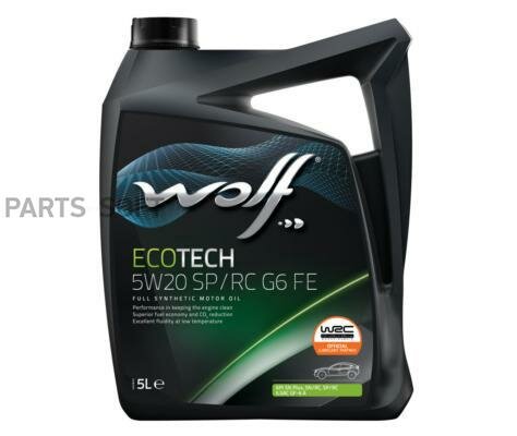 WOLF OIL 1047279 Масло моторное ECOTECH 5W20 SP/RC G6 FE 5L