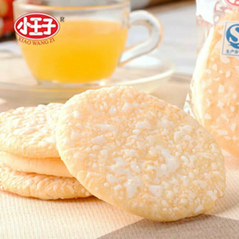 Рисовое печенье со сливочной глазурью xiao wang zi 84г. Китай - фотография № 6