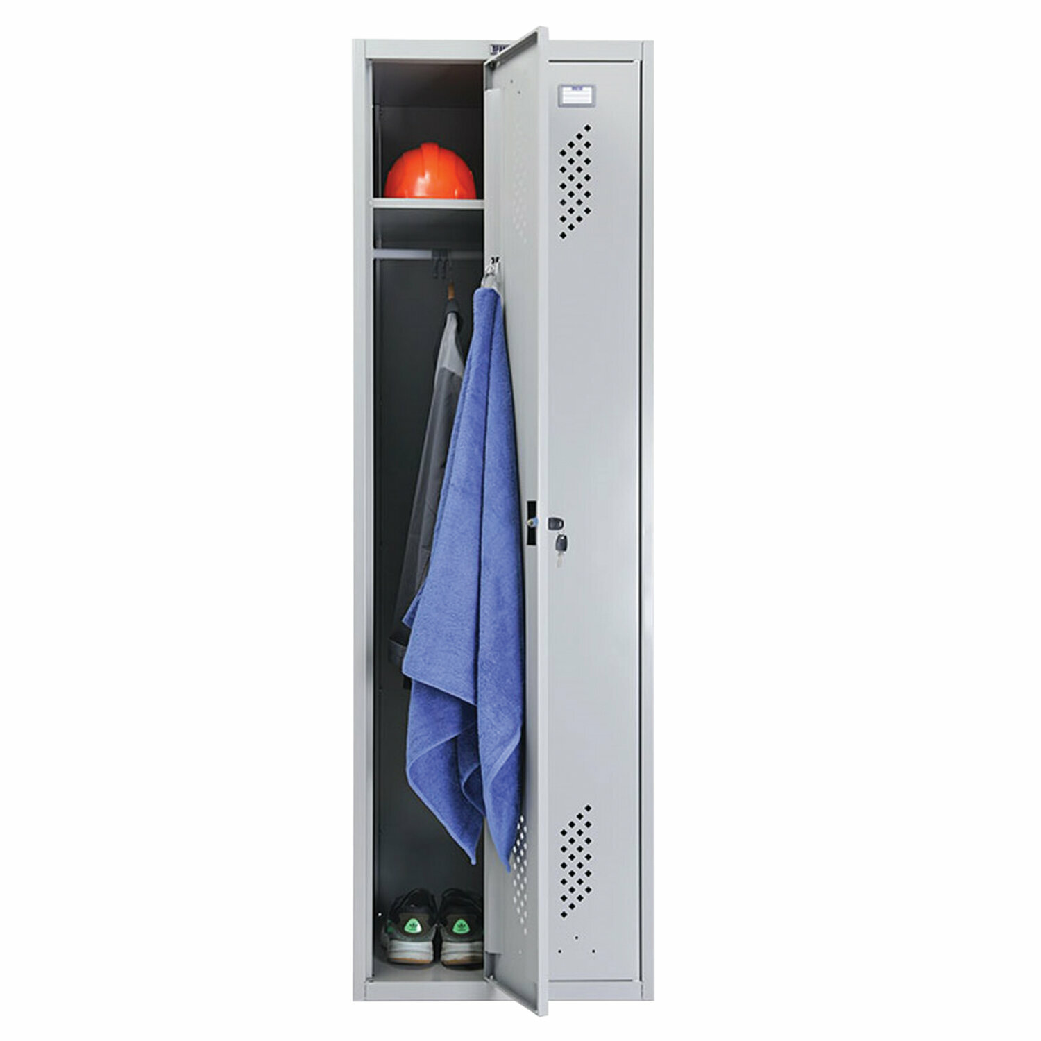 Шкаф металлический для одежды практик «LS-21», двухсекционный, 1830×575×500 мм, 29 кг. 290472 - фотография № 1