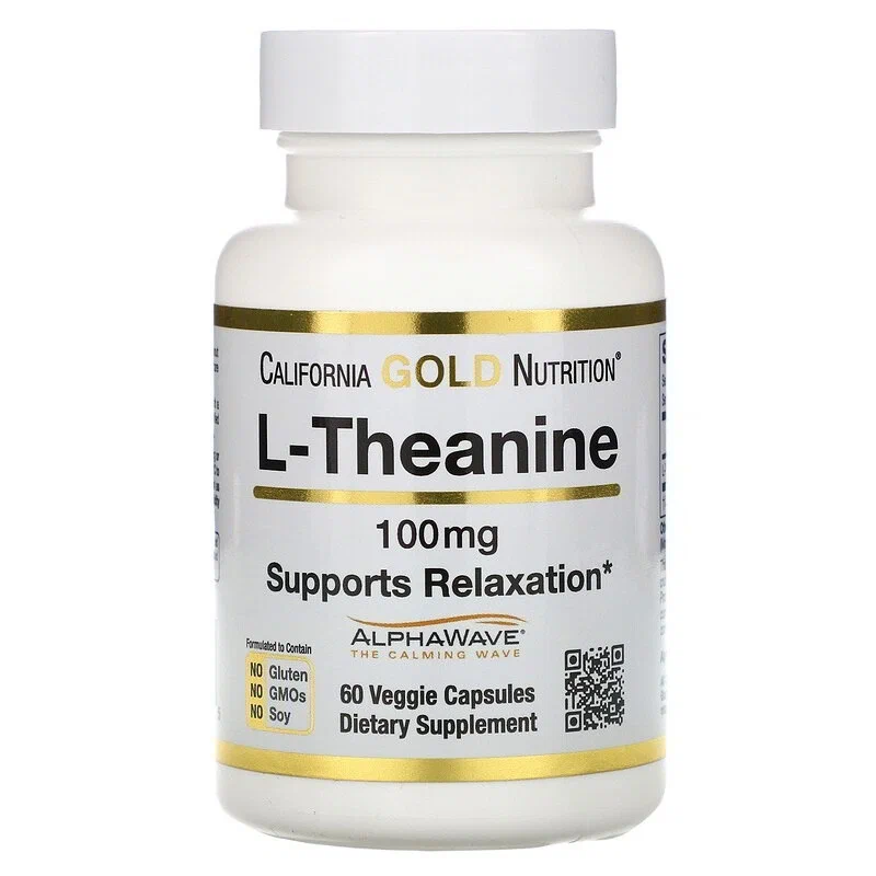 California Gold Nutrition L-Theanine 100 мг 60 капс