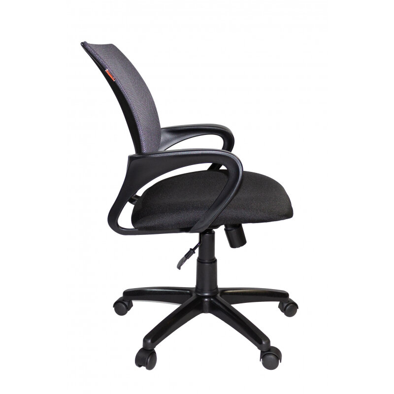 Кресло офисное EASY CHAIR VT_EChair-304 TC Net ткань черн/сетка серая, пластик - фотография № 3