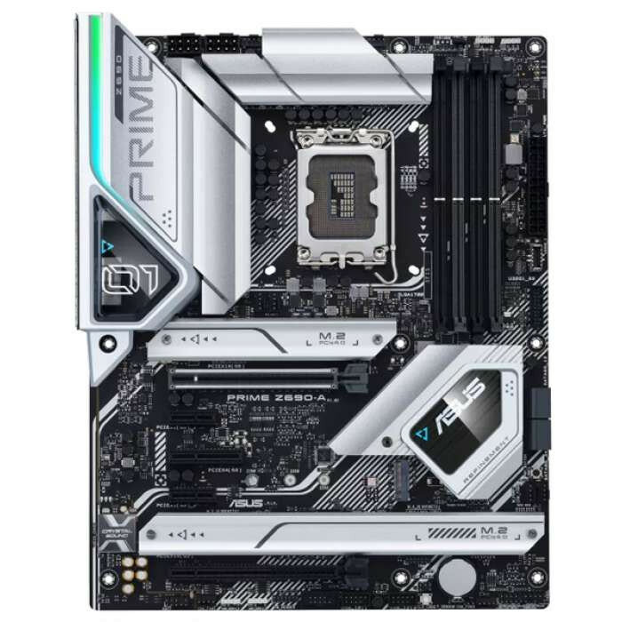 Материнская плата ASUS PRIME Z690-A, LGA1700, Z690, 4*DDR5, HDMI+DP, CrossFireX, SATA3 + RAID, Audio, Gb LAN, USB 3.2, COM*1 header (w/o cable), ATX ; 90MB18L0-M0EAY0