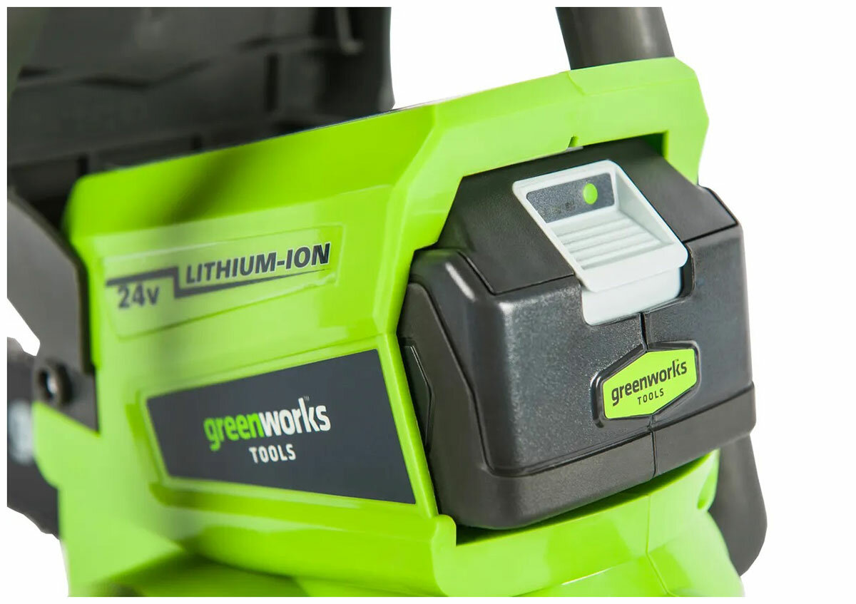 Цепная пила аккумуляторная Greenworks G24CS25 24 В