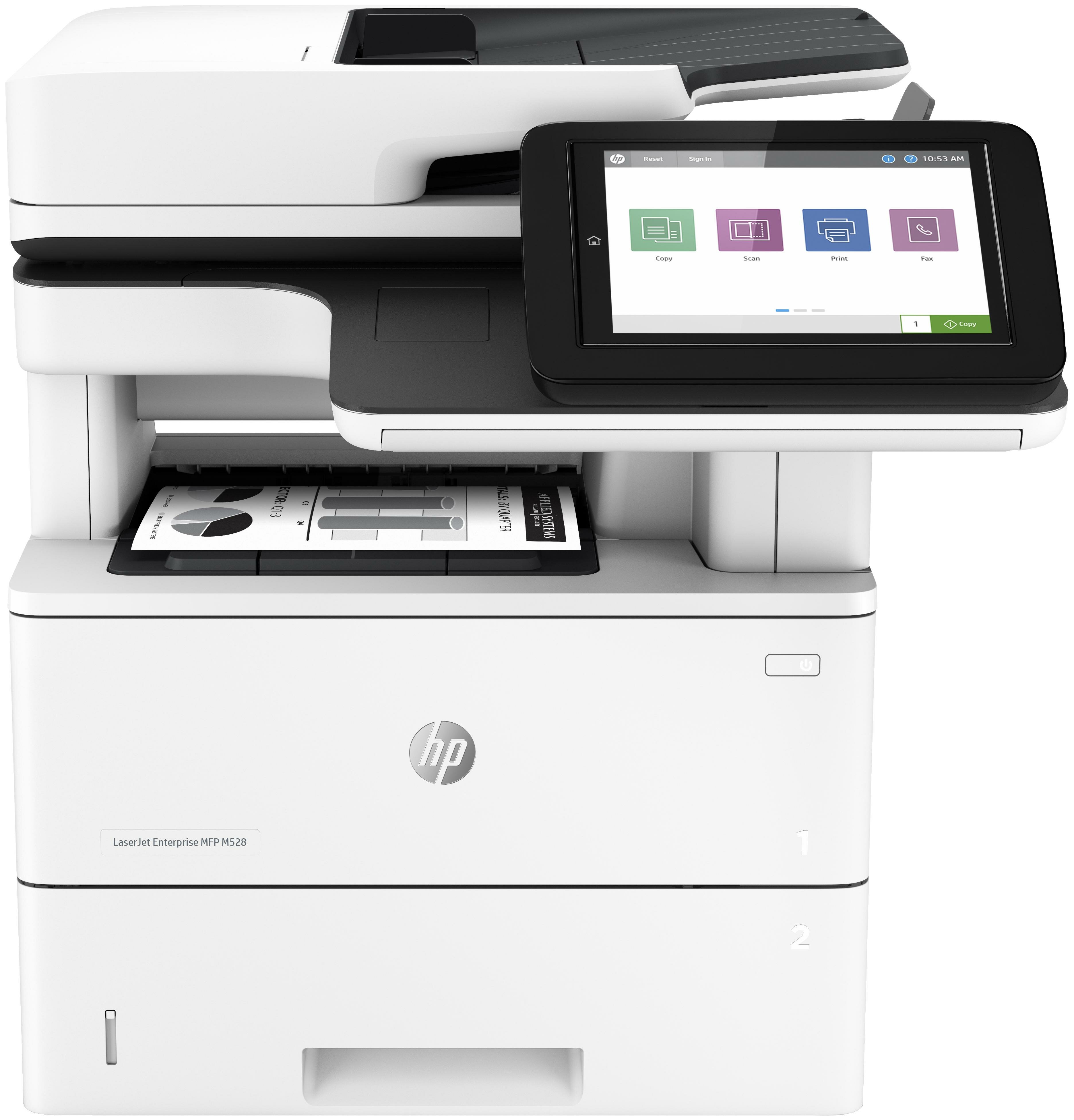 Лазерный МФУ HP LaserJet Enterprise MFP M528dn