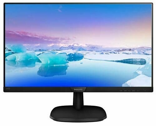 Монитор 23,8" Philips 243V7QJABF (00/01) 1920x1080, 5 мс, 250 кд/м2, 200000000:1, 178°/178°, IPS, HDMI, DisplayPort 1.2, VGA (D-Sub), аудио стерео