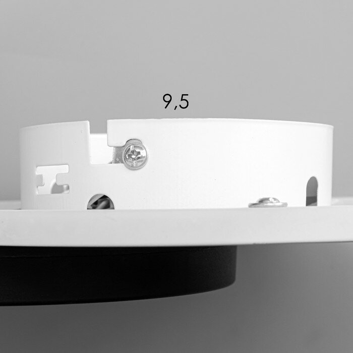 Бра "Круги" LED 42Вт бело-черный d.20см - фотография № 9