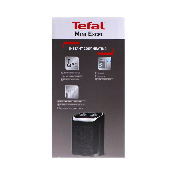 Tefal Тепловентилятор Tefal SE9261F0, 1800 Вт, 15-20 м2, чёрный - фотография № 6