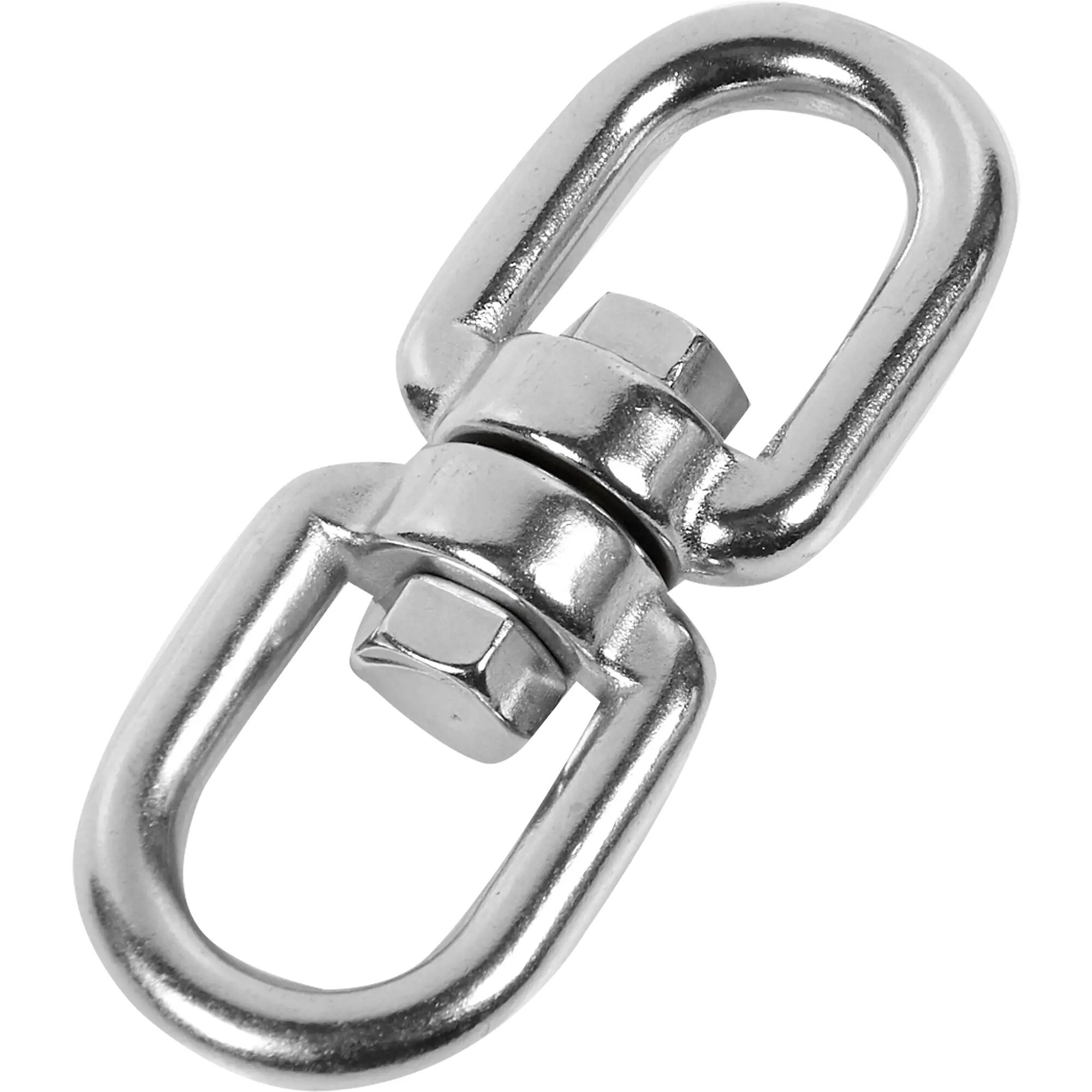 фото Вертлюг двойной, нержавеющая сталь, 6 мм