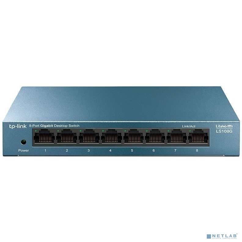 TP-Link SMB Сетевое оборудование TP-Link LS108G 8-портовый 10/100/1000 Мбит/с настольный коммутатор