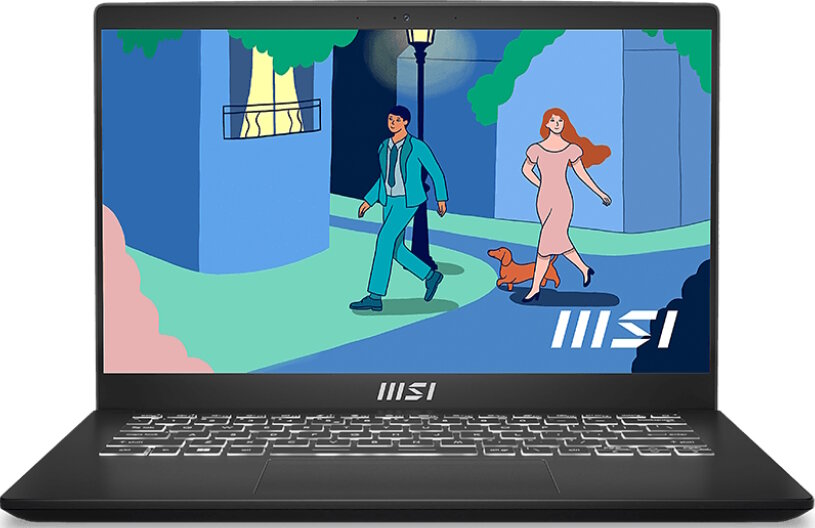 Ноутбук MSI Modern 14 C5M-012RU 14" 1920x1080 AMD Ryzen 5-5625U SSD 512 Gb 16Gb WiFi (802.11 b/g/n/ac/ax) Bluetooth 5.2 AMD Radeon Graphics черны