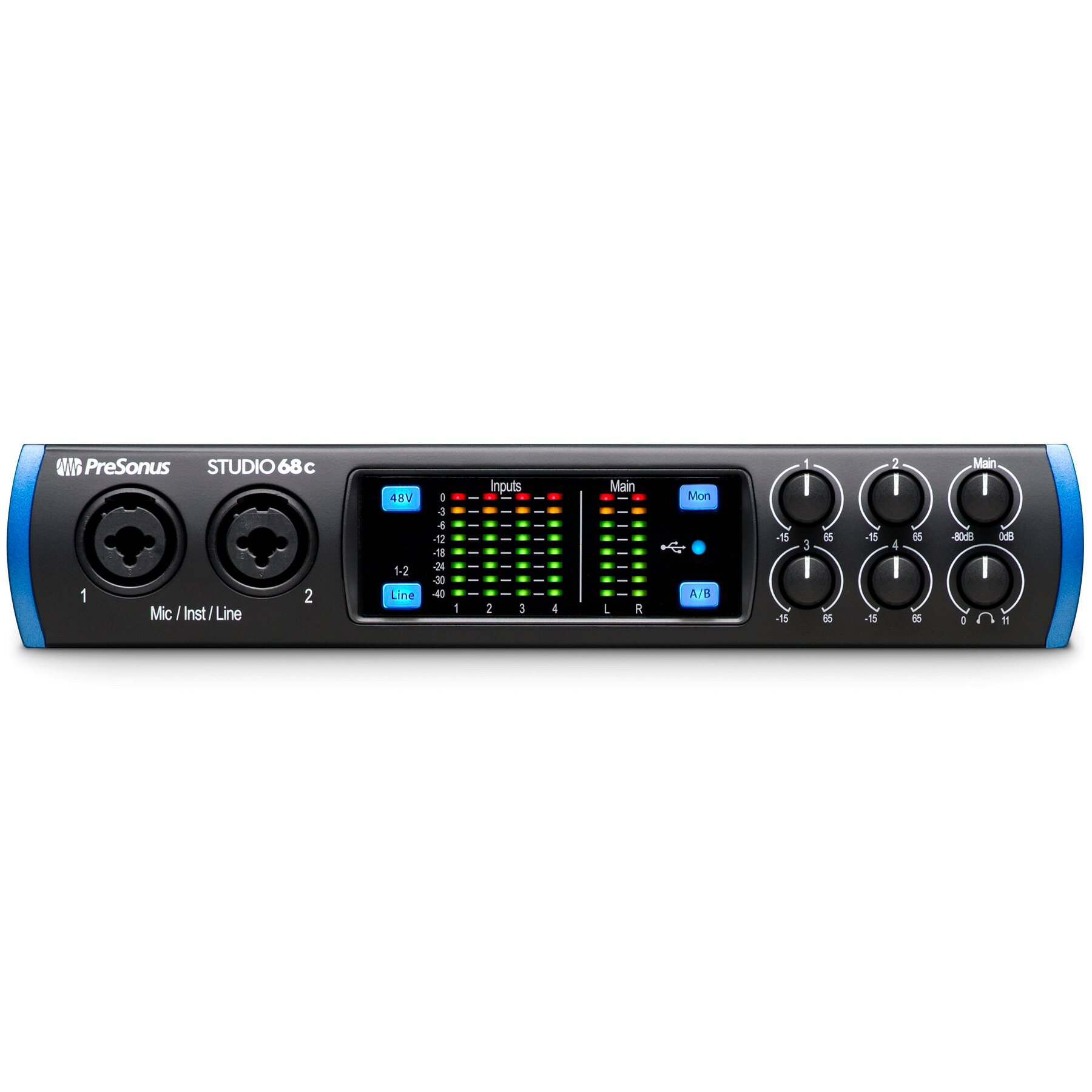 PreSonus Studio 68C /MIDI , USB-C 2.0, 6 /6  ,  XMAX,  24 /192, MIDI I/O, S/PDIF I/O,  StudioLive Ar