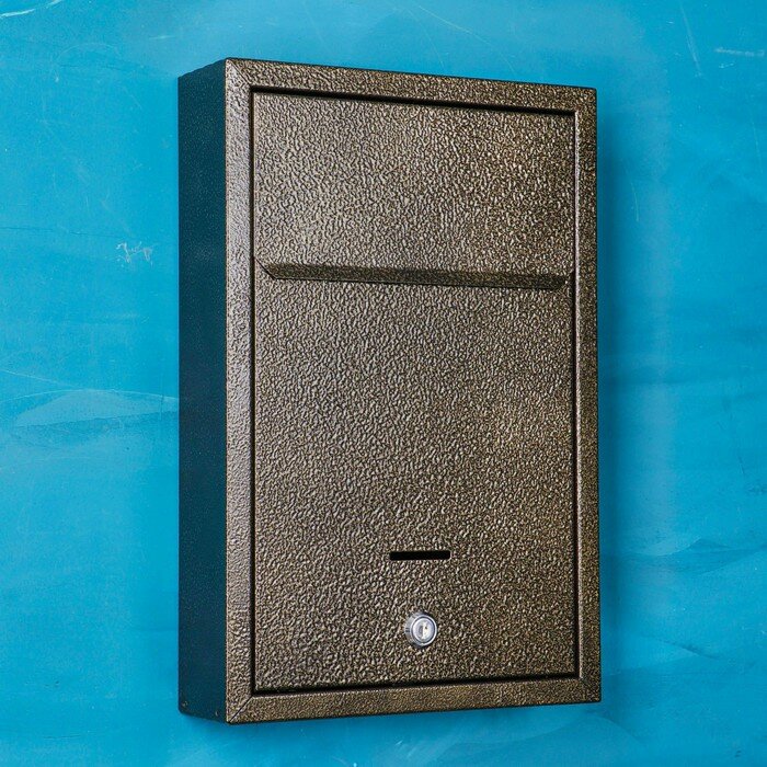 Ящик почтовый с замком, «Альфа Люкс», бронзовый - фотография № 1