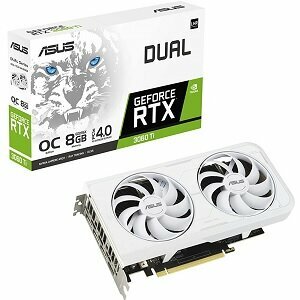 Видеокарта ASUS GeForce RTX 3060 Ti DAUL OC White 8GB (DUAL-RTX3060TI-O8GD6X-WHITE)