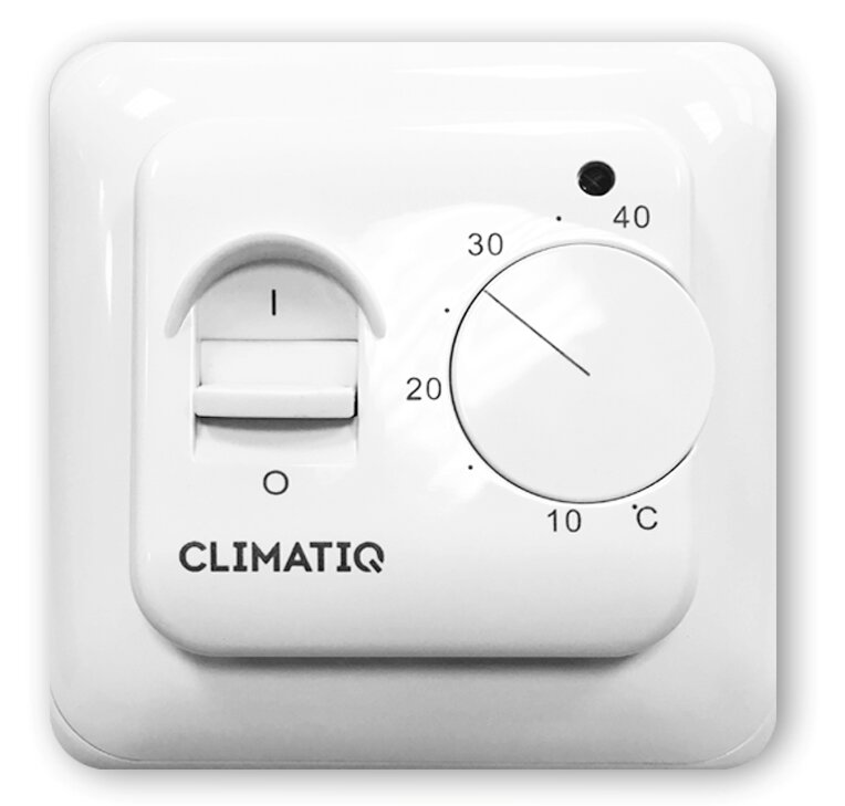 Терморегулятор с ручным управлением CLIMATIQ BT (white)