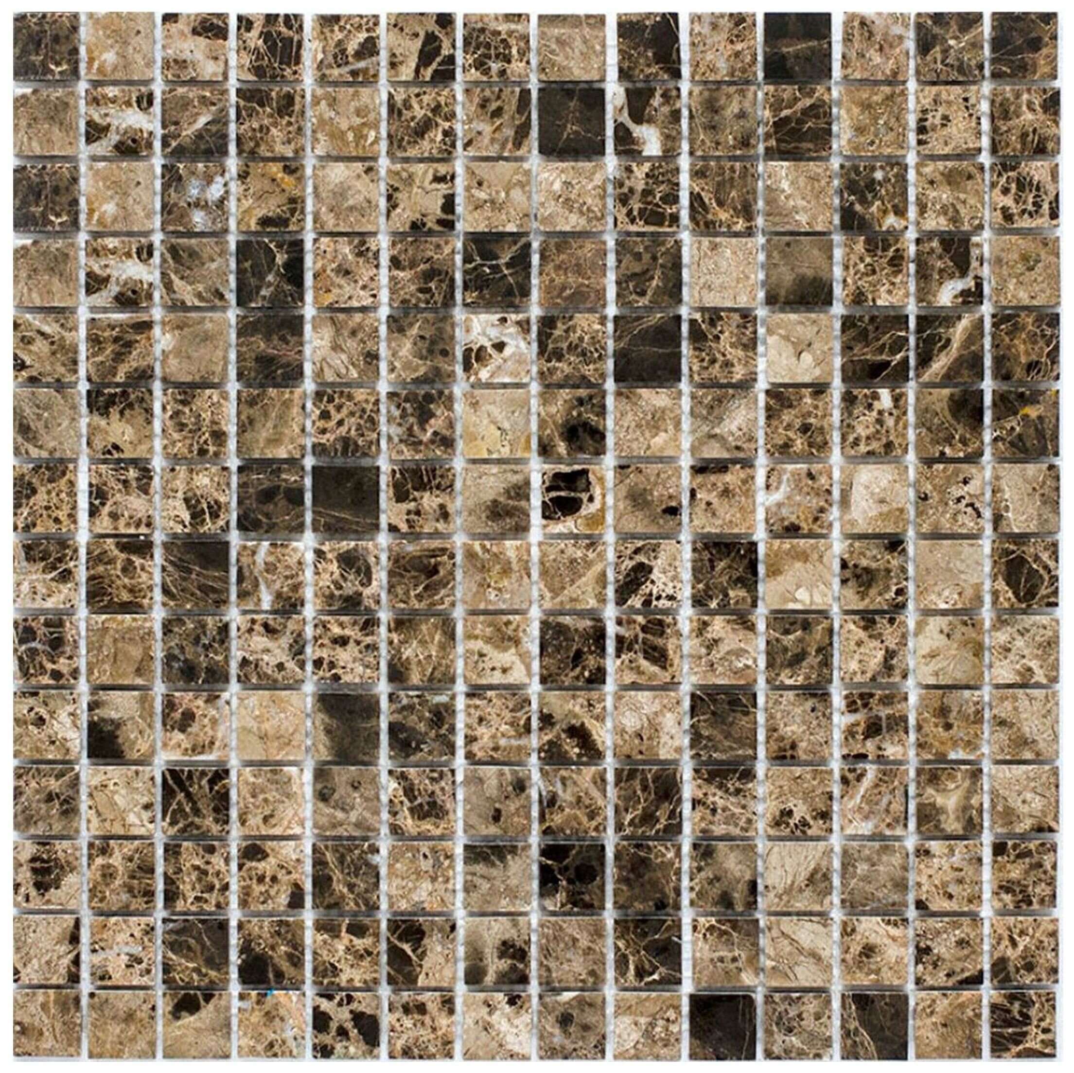 Мозаика Starmosaic Wild Stone JMST055 Dark Emperador Polished натур. мрамор 30.5x30.5