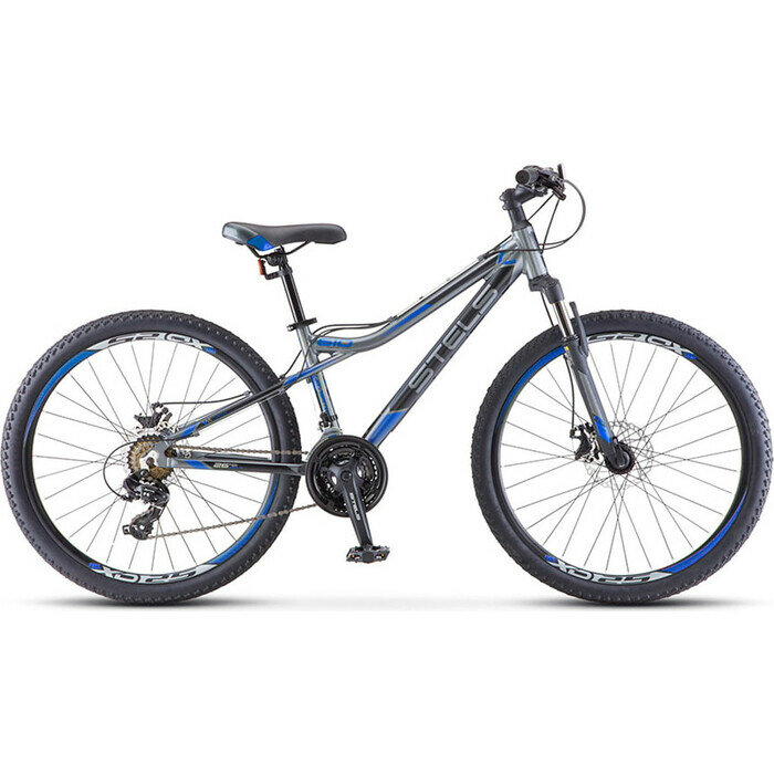 Горный (MTB) велосипед STELS Navigator 610 MD 26" V050 (2021) рама 16" Антрацитовый/синий