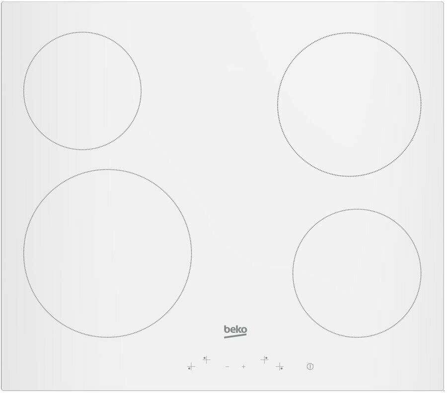 Варочная панель Beko HIC64400W, Hi-Light белый